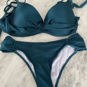 SHEIN Deep Teal Bikini Set